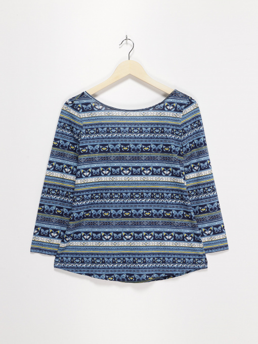 Лонгслив SPRINGFIELD модель 6763235_синій комб. Фото