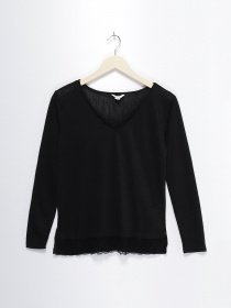 Лонгслів SPRINGFIELD модель 6763421_чорний Лонгслів SPRINGFIELD модель 6763421_чорний Фото