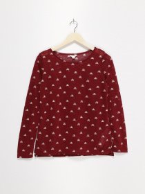 Лонгслив SPRINGFIELD модель 6763480_бордовий комб. Лонгслив SPRINGFIELD модель 6763480_бордовий комб. Фото