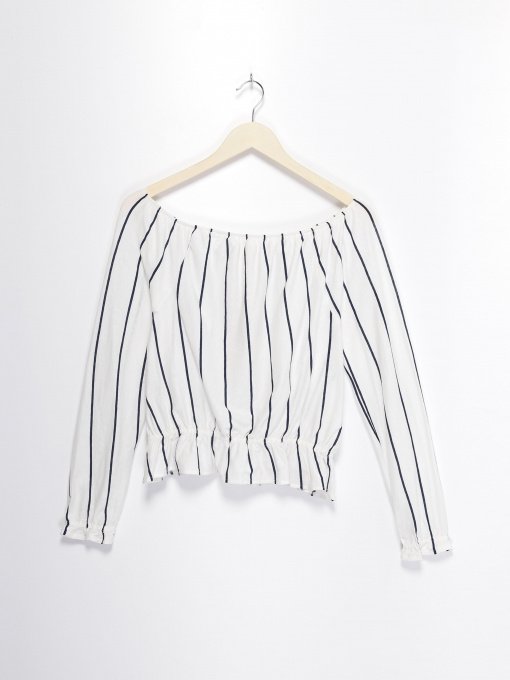 Лонгслив SPRINGFIELD модель 6764428_білий з т.синім Фото