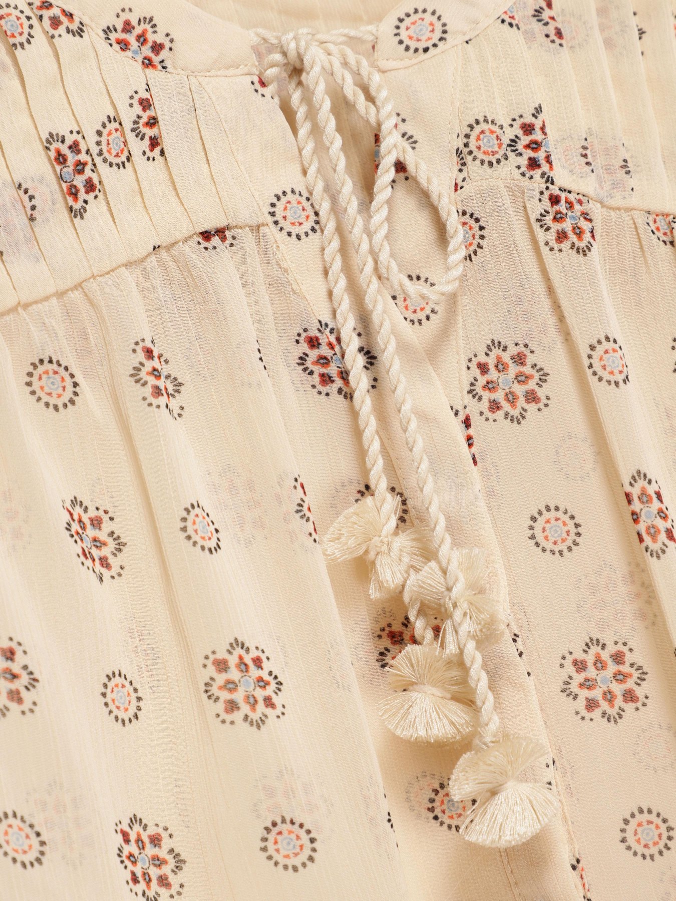 Блуза SPRINGFIELD модель 6796435_с.бежевий комб. Фото