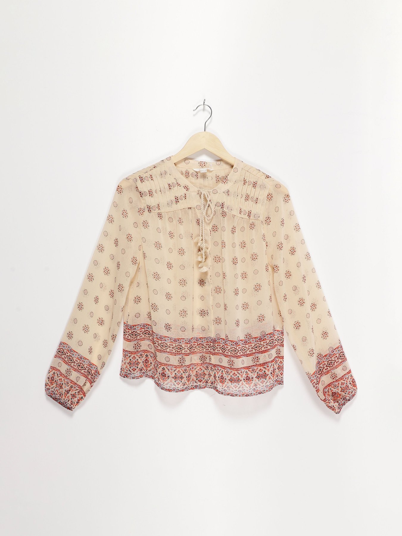 Блуза SPRINGFIELD модель 6796435_с.бежевий комб. Фото