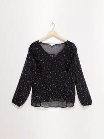 Блуза SPRINGFIELD модель 6796524_т.синій комб. Фото