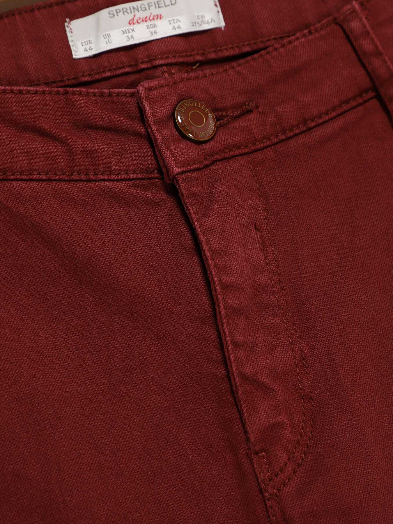 Брюки повседневные SPRINGFIELD модель 6822320_бордовий Фото
