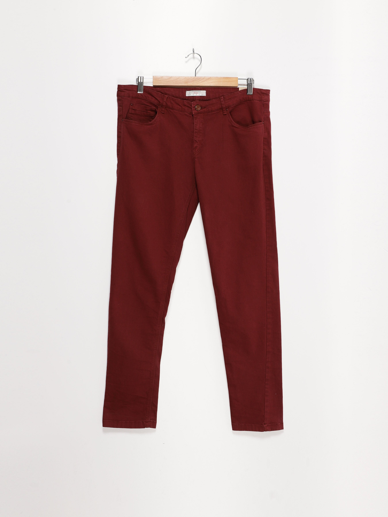 Брюки повседневные SPRINGFIELD модель 6822320_бордовий Фото
