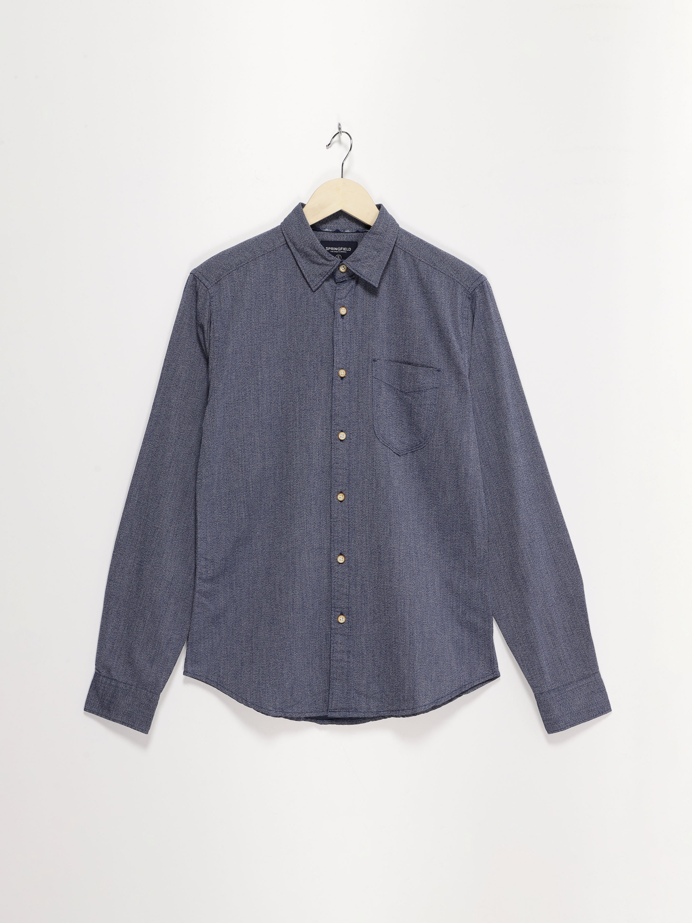 Рубашка SPRINGFIELD модель 0278610_т.синій комб. Фото