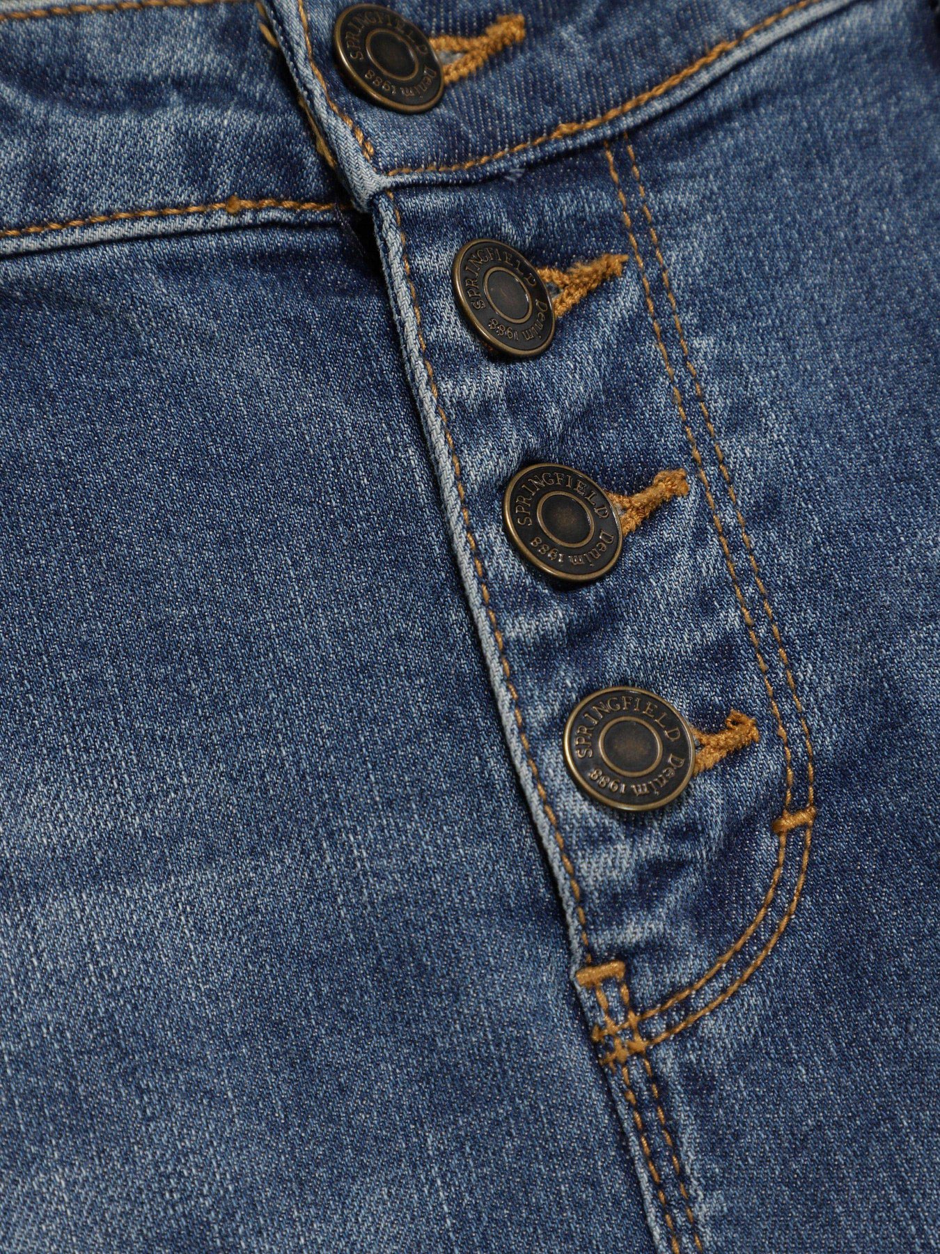 Прямые джинсы SPRINGFIELD модель 6827802_синій Фото