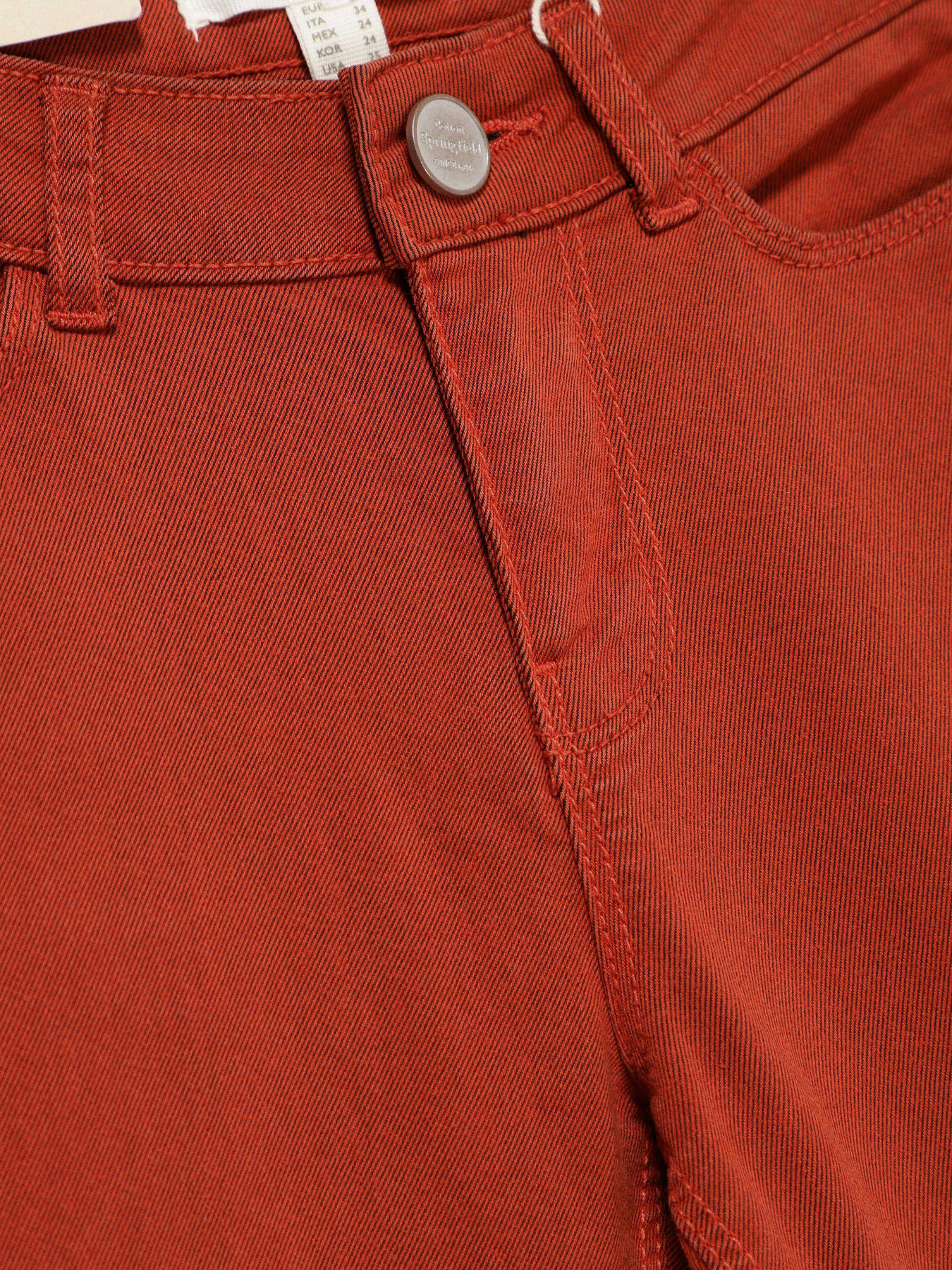 Штани повсякденні SPRINGFIELD модель 6838340_т.помаранчевий Фото