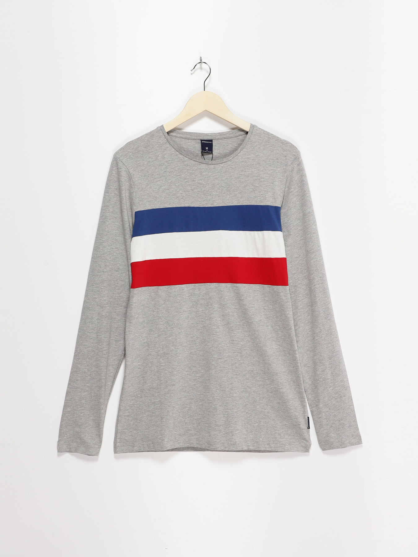 Лонгслів SPRINGFIELD модель 8836345_сірий комб. Фото