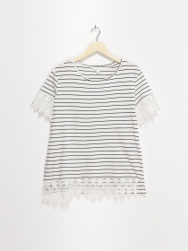 Футболка SPRINGFIELD модель 8865655_білий з чорним Фото