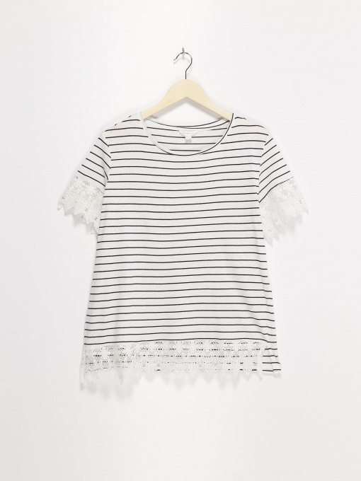 Футболка SPRINGFIELD модель 8865655_білий з чорним Фото