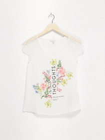 Футболка SPRINGFIELD модель 9989803_білий комб. Фото