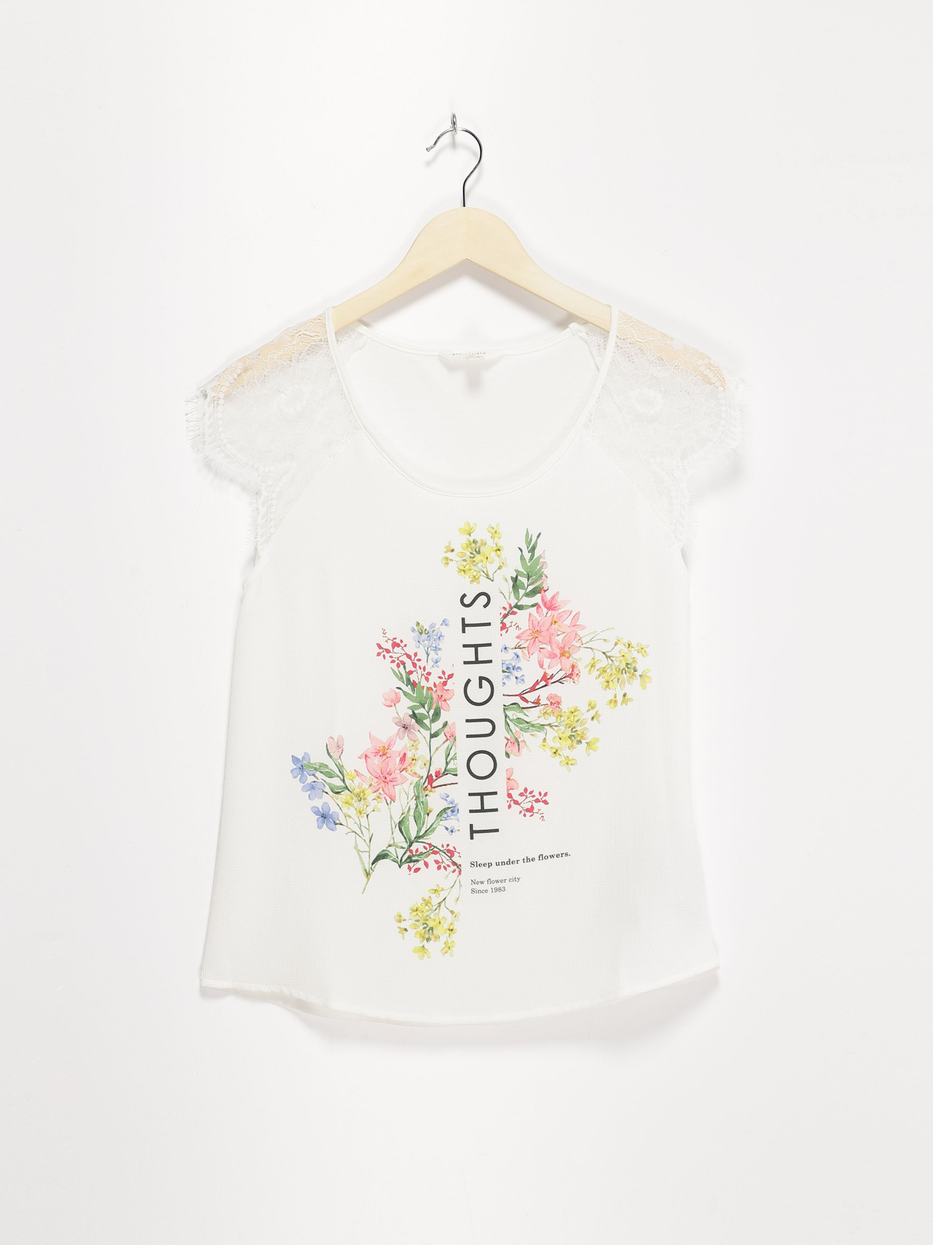 Футболка SPRINGFIELD модель 9989803_білий комб. Фото