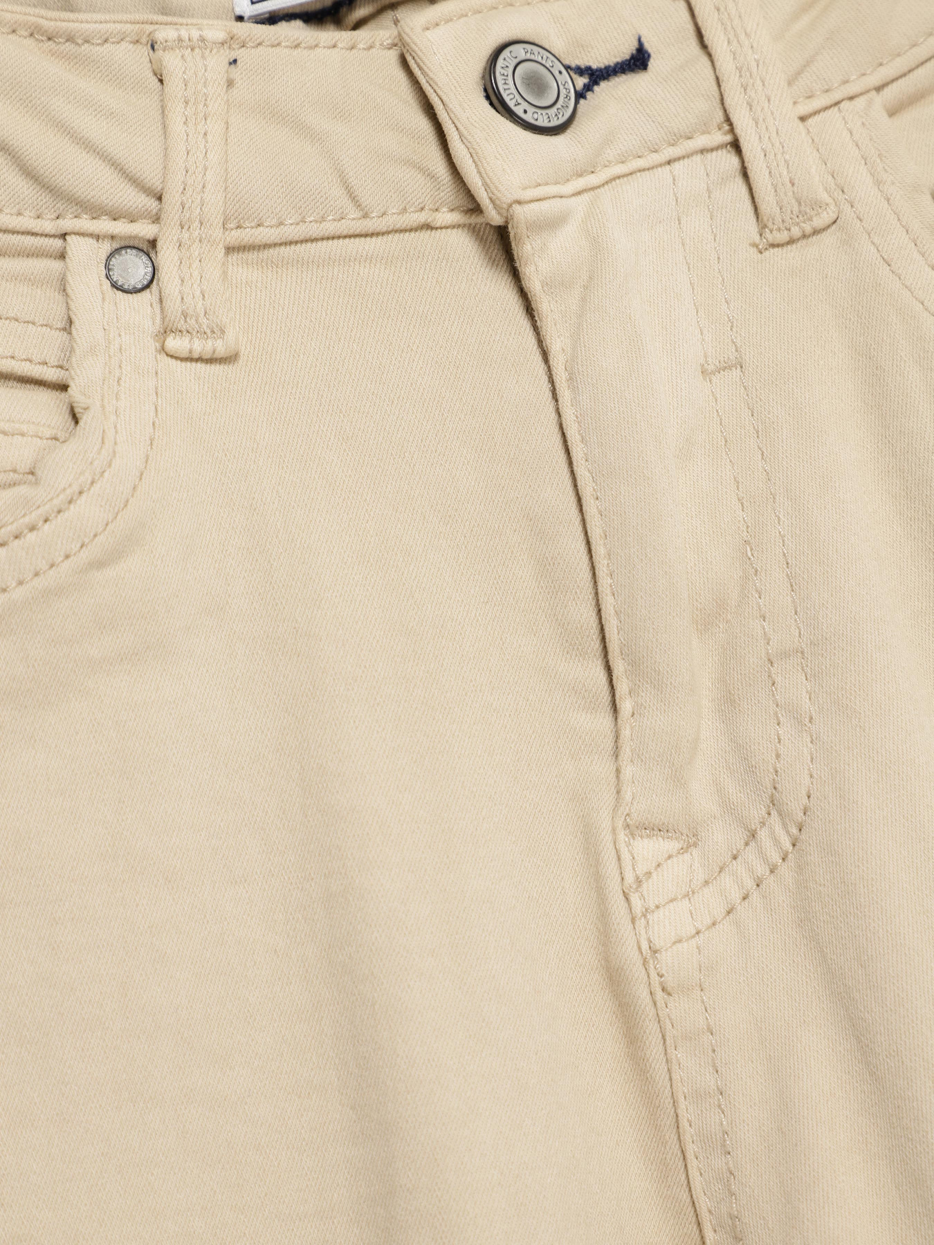 Повседневные штаны SPRINGFIELD модель 0398764_бежевий комб. Фото