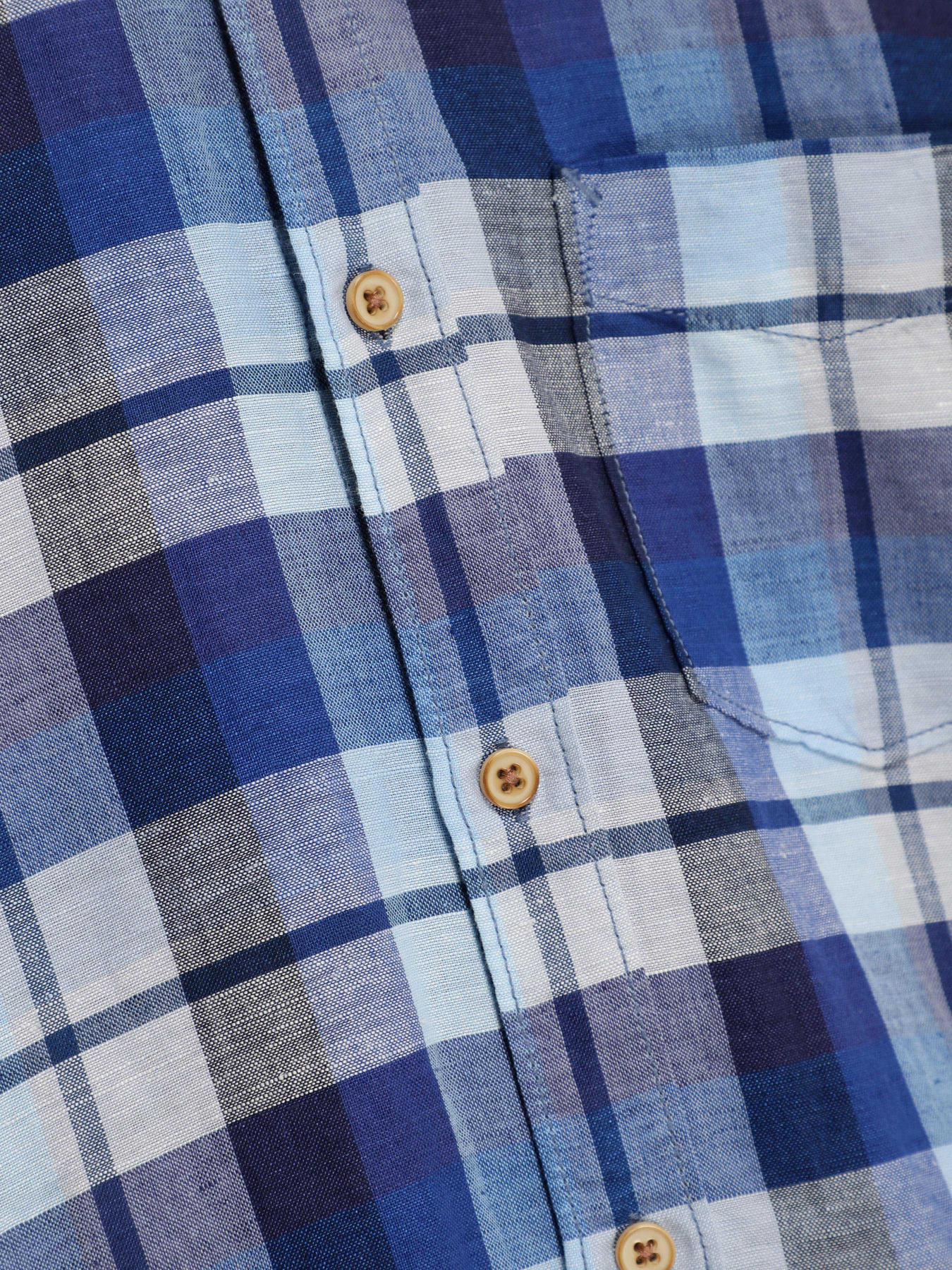 Рубашка повседневная SPRINGFIELD модель 0997463_синій комб. Фото