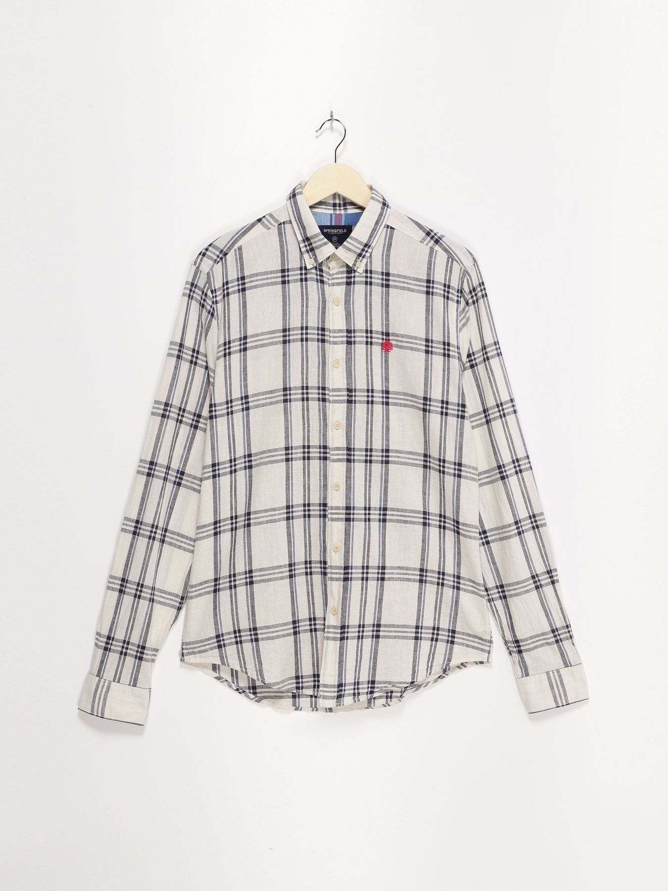 Рубашка SPRINGFIELD модель 0997617_білий комб. Фото