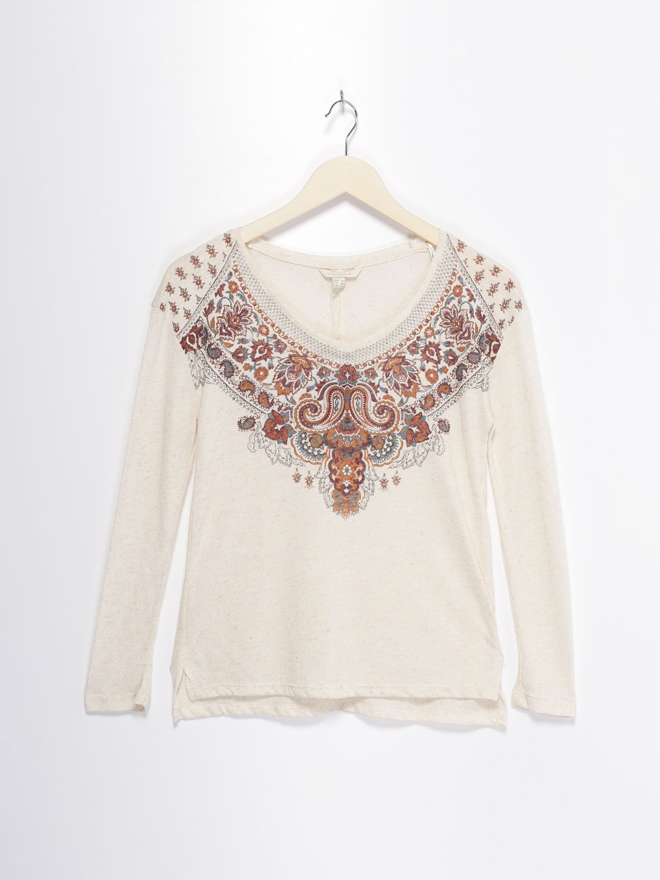 Лонгслив SPRINGFIELD модель 1084917_кремовий комб. Фото