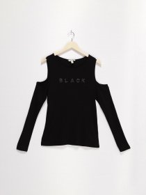 Лонгслив SPRINGFIELD модель 0078565_чорний Фото