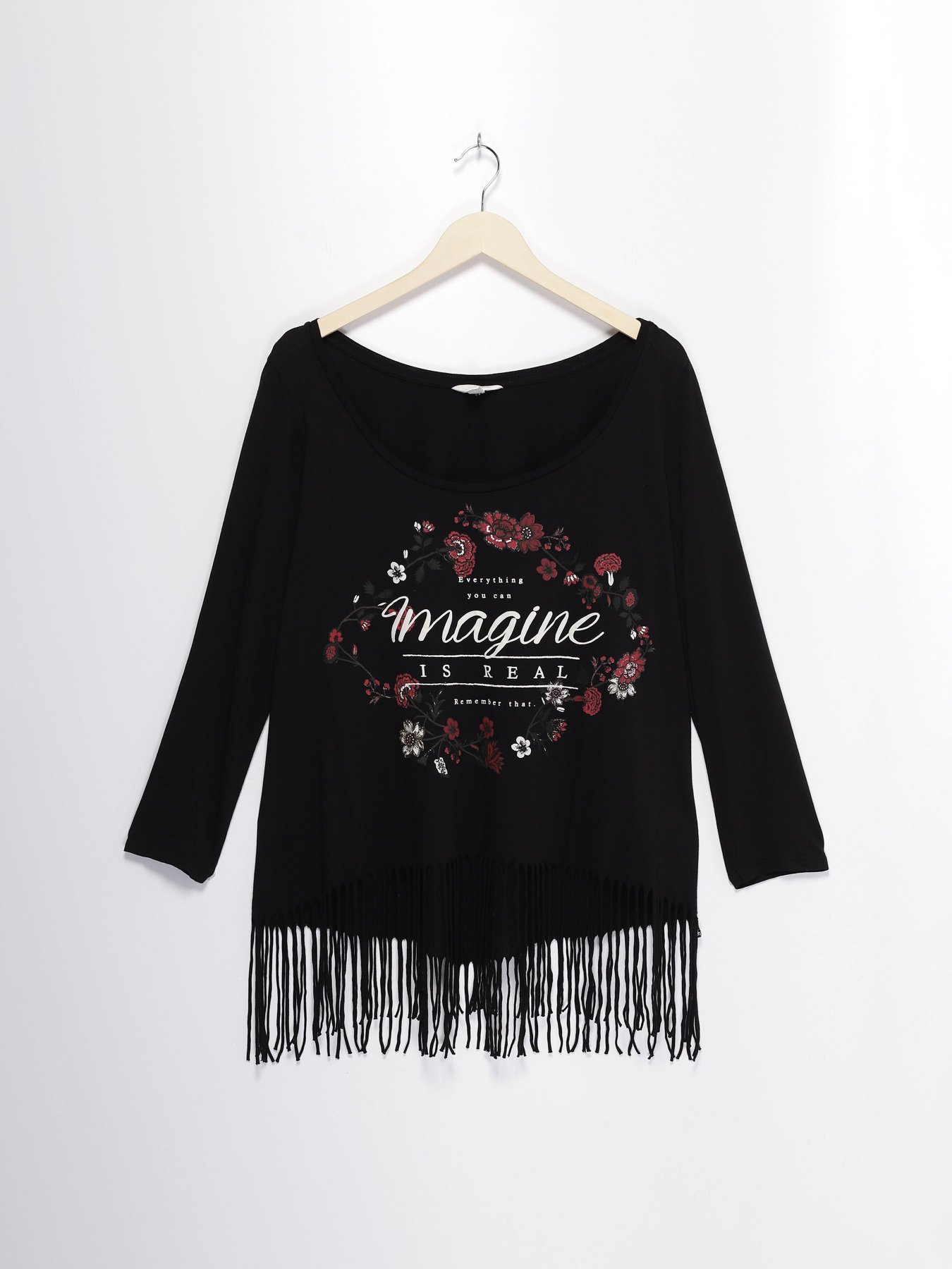 Лонгслів SPRINGFIELD модель 1087681_чорний комб. Фото