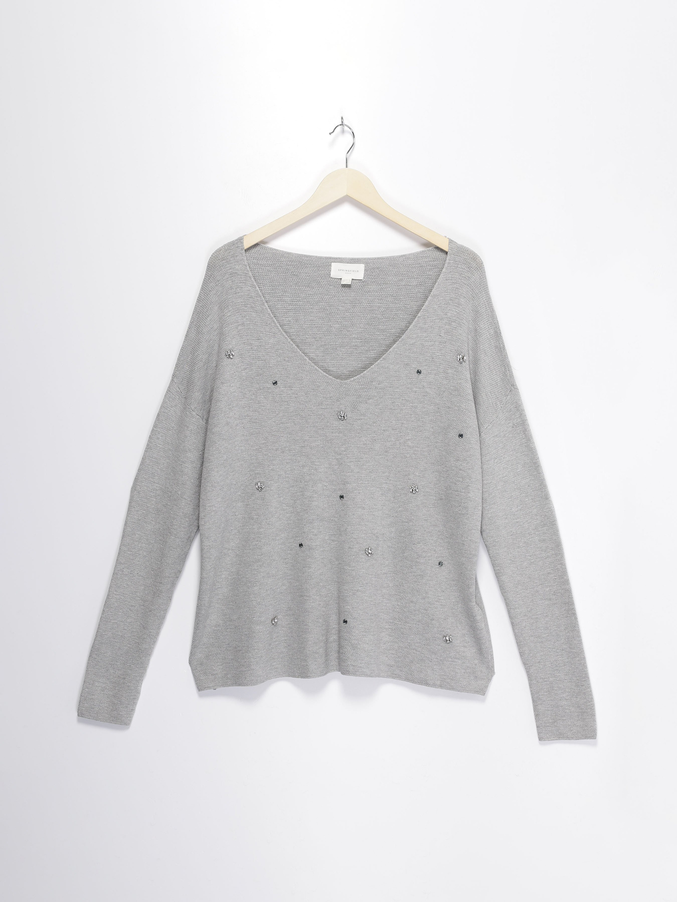 Джемпер SPRINGFIELD модель 1334859_сірий Фото