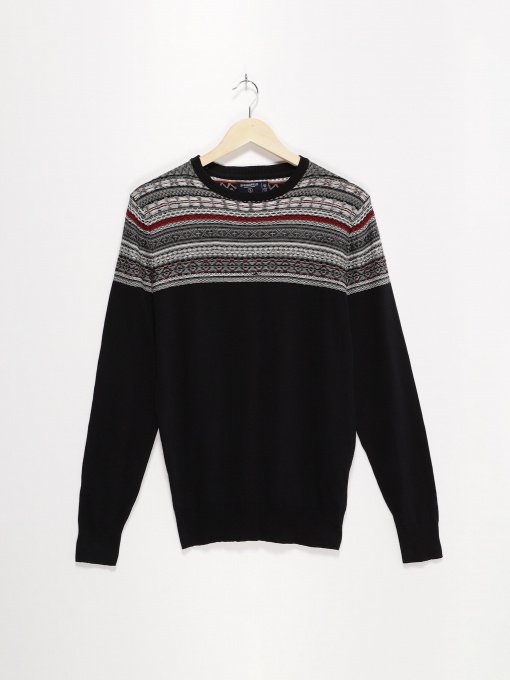 Джемпер SPRINGFIELD модель 1408267_чорний комб. Фото