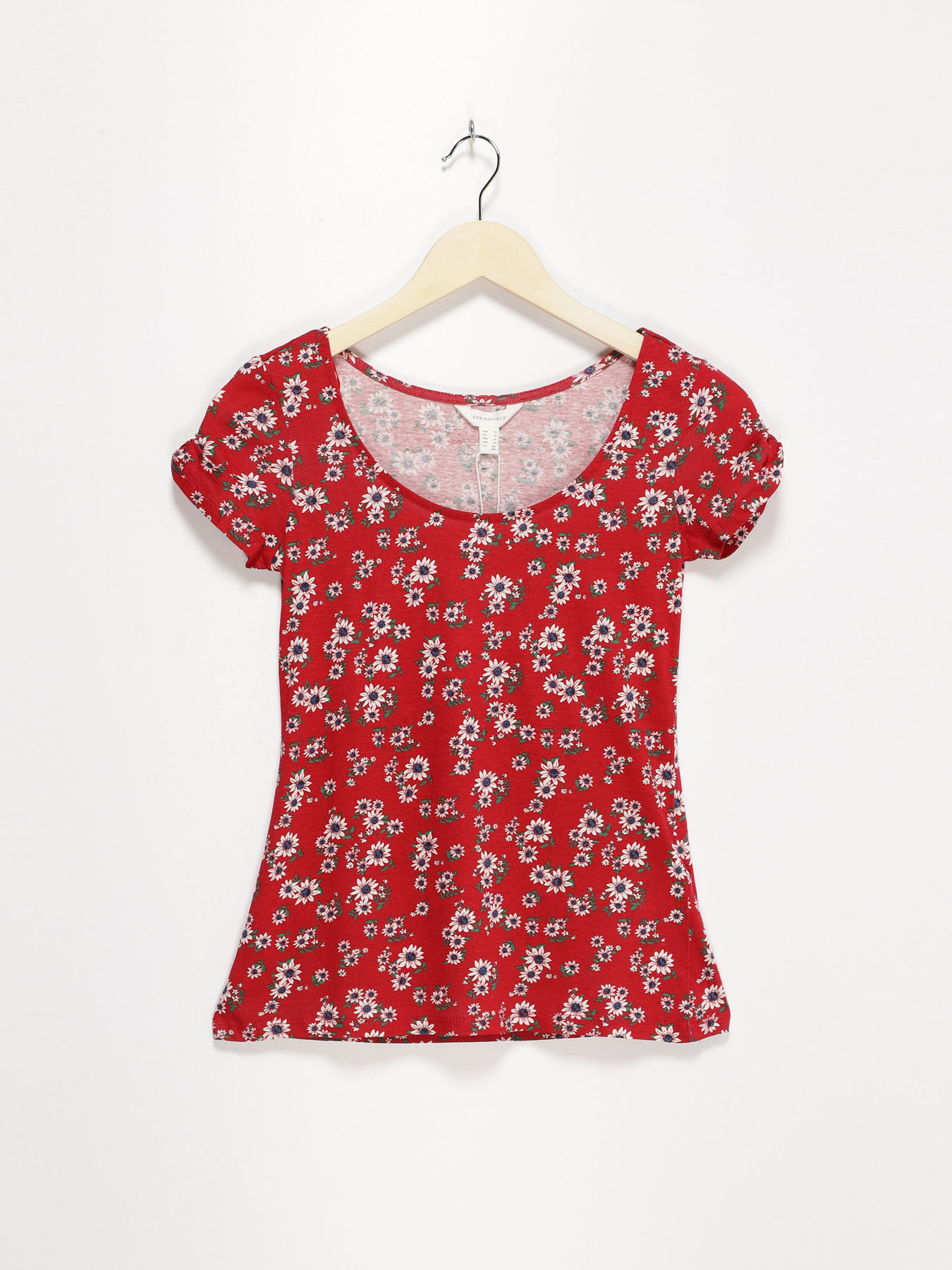 Футболка SPRINGFIELD модель 2735695_червоний комб. Фото