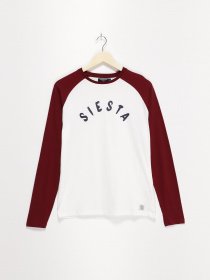 Лонгслів SPRINGFIELD модель 2928442_білий з бордовим Фото