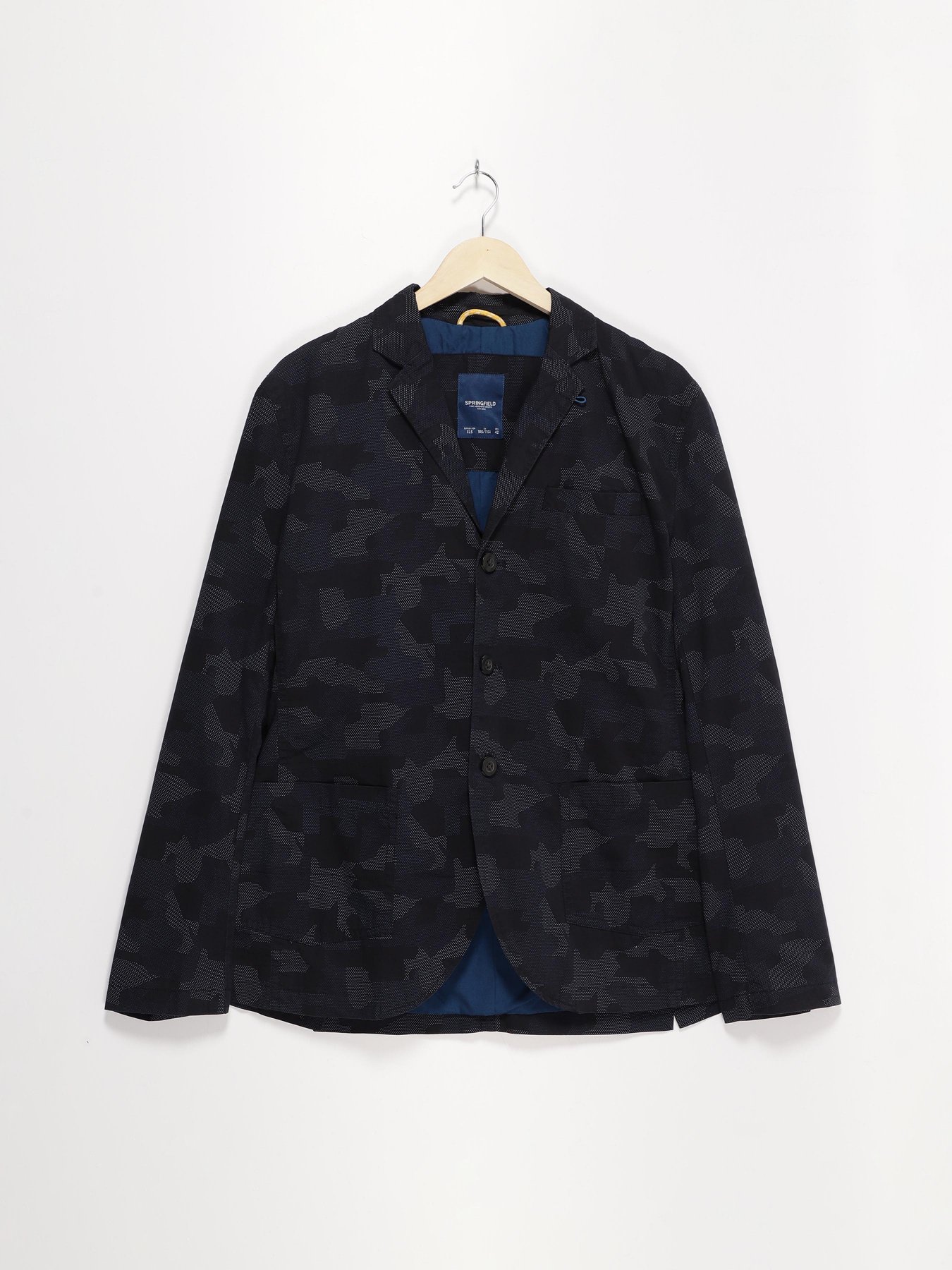 Пиджак SPRINGFIELD модель 4905121_т.синій комб. Фото