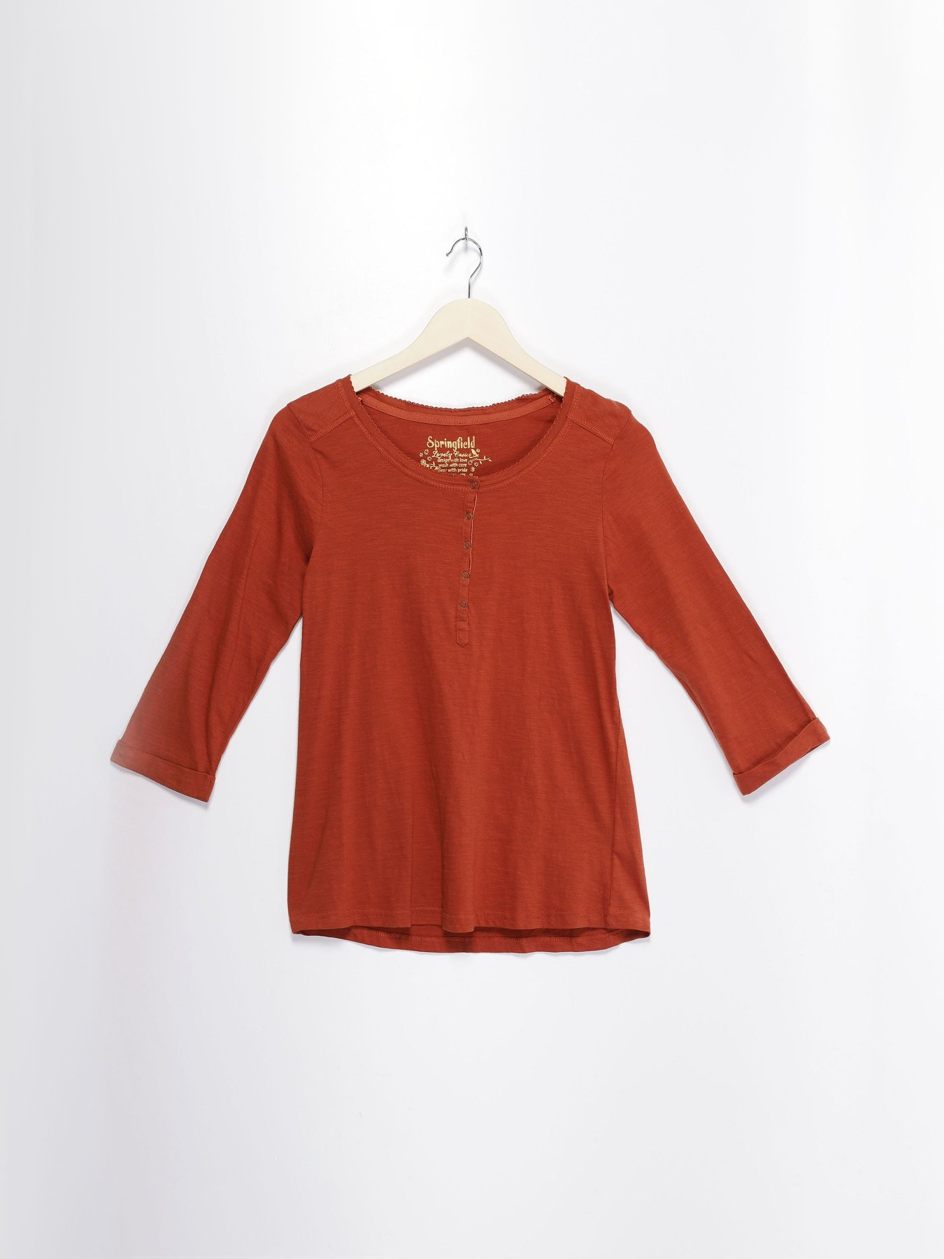 Лонгслив SPRINGFIELD модель 6760988_т.помаранчевий Фото