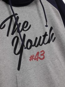 Худи SPRINGFIELD модель 0228346_сірий з т.синім Фото