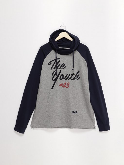 Худи SPRINGFIELD модель 0228346_сірий з т.синім Фото