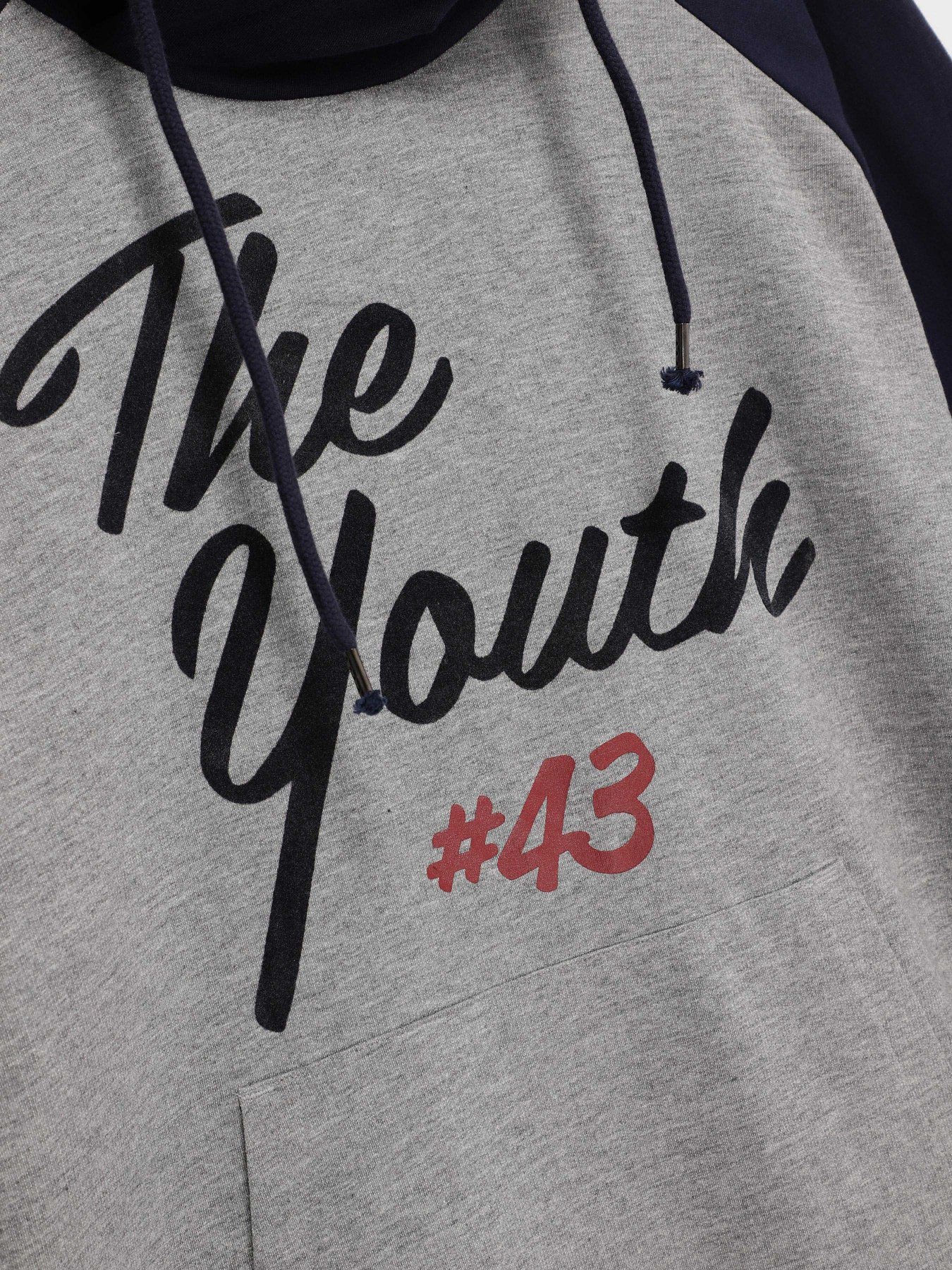 Худи SPRINGFIELD модель 0228346_сірий з т.синім Худи SPRINGFIELD модель 0228346_сірий з т.синім Фото