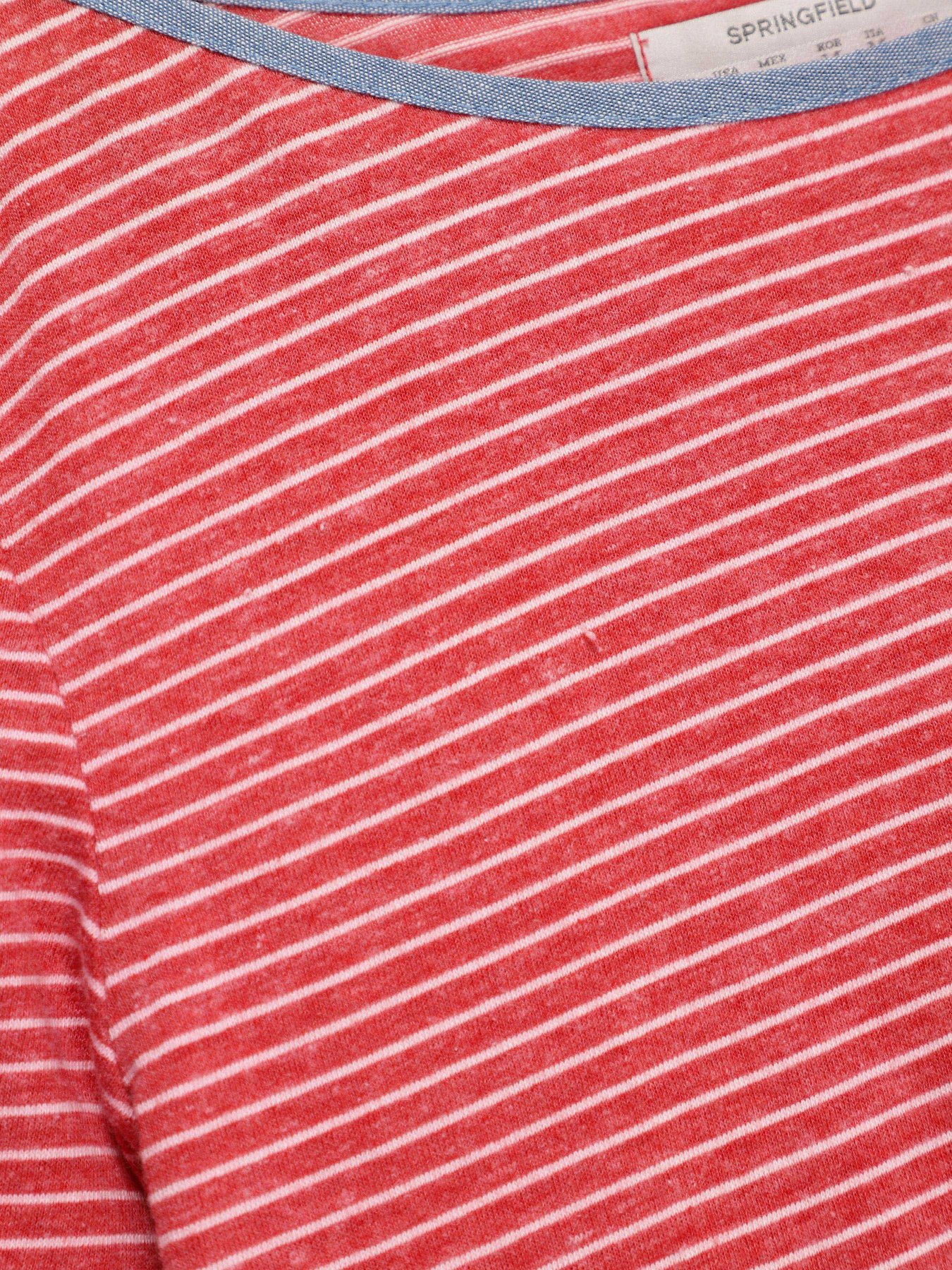 Лонгслів SPRINGFIELD модель 6761550_червоний комб. Фото