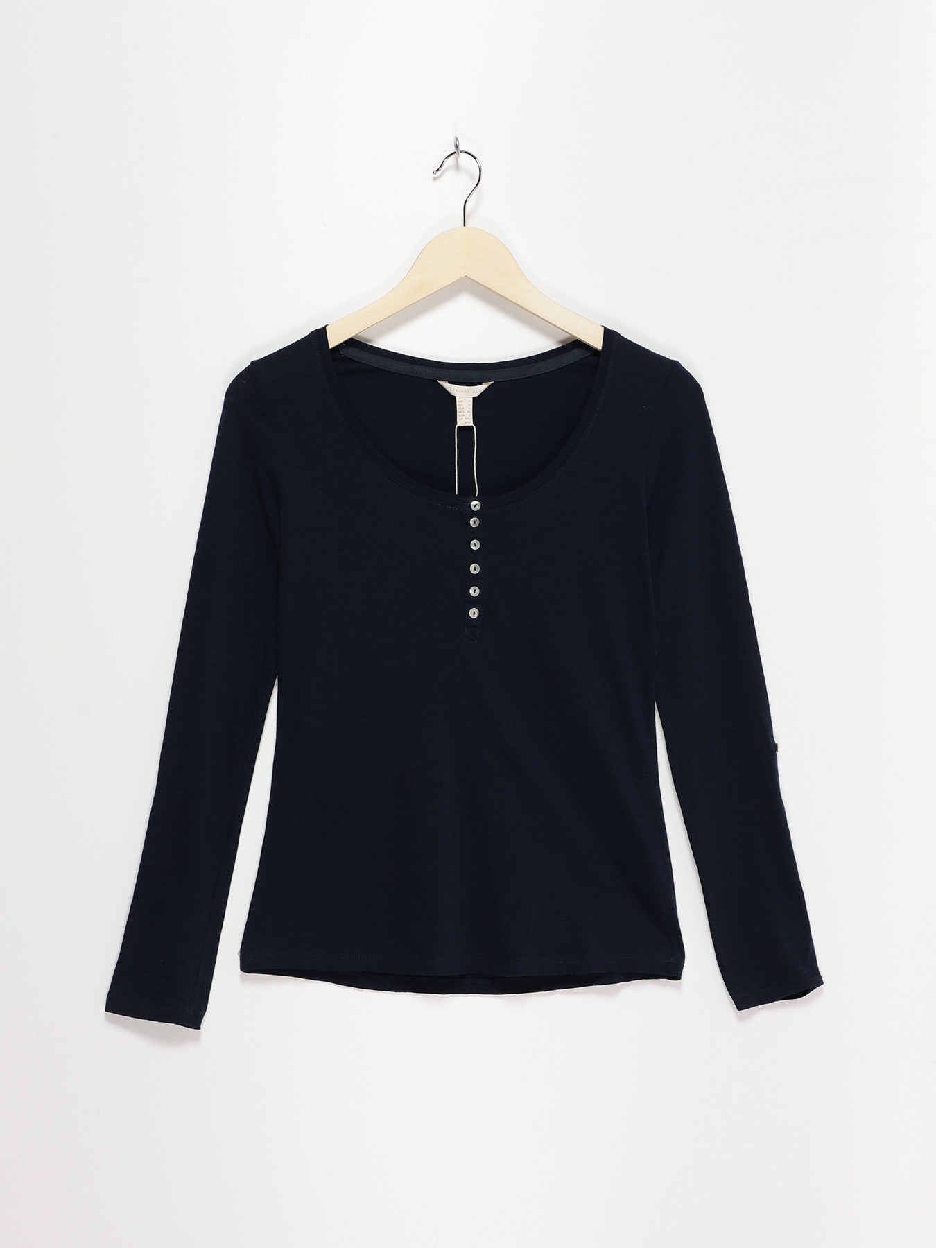 Лонгслів SPRINGFIELD модель 6762026_т.синій Фото