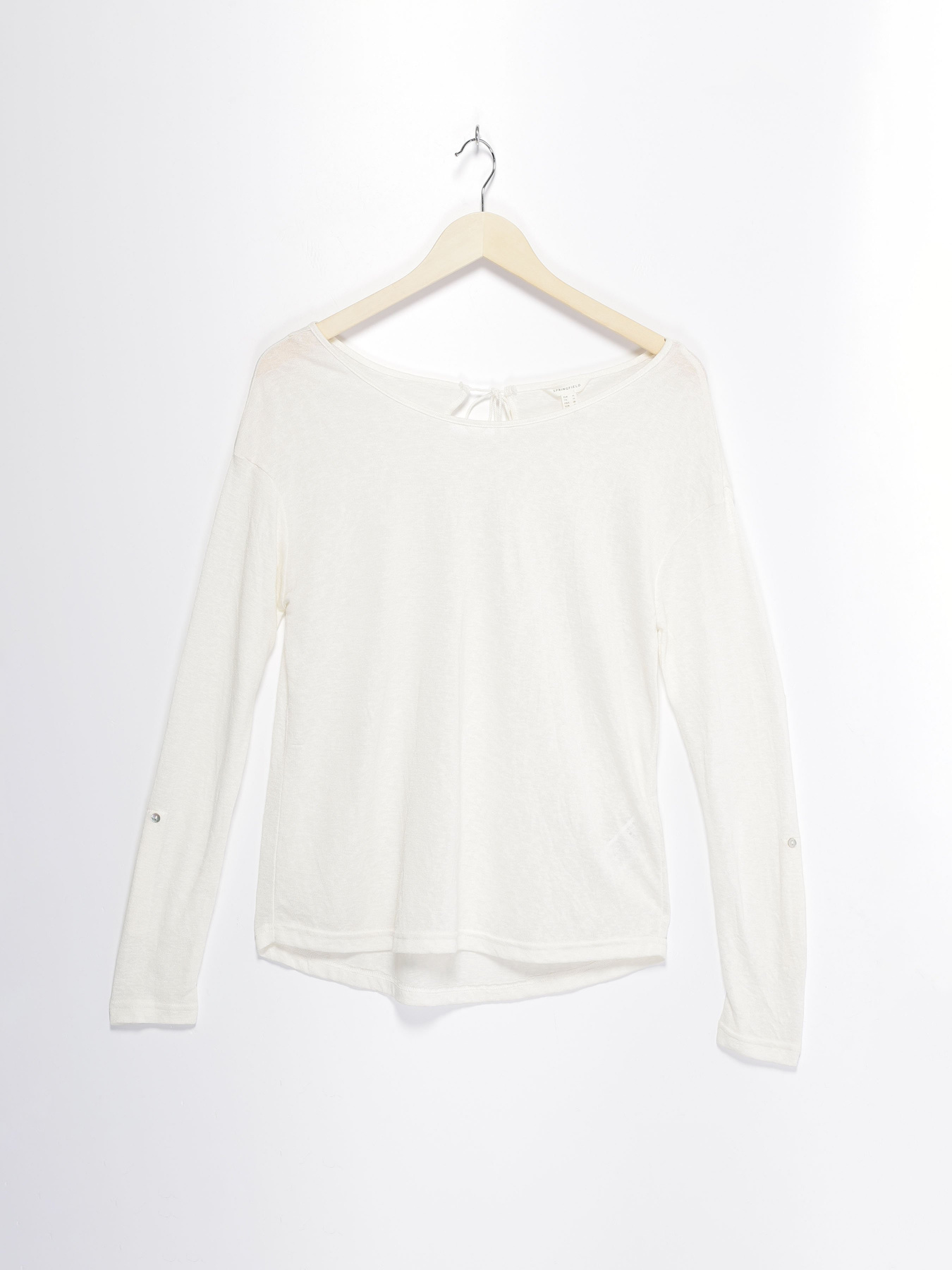 Лонгслів SPRINGFIELD модель 6762212_білий Фото