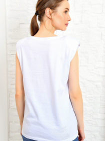 Футболка Trend Alacati Stili модель ALC-020-024/Beyaz Фото