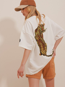 Футболка Trend Alacati Stili модель ALC-X10060BEYAZ Фото