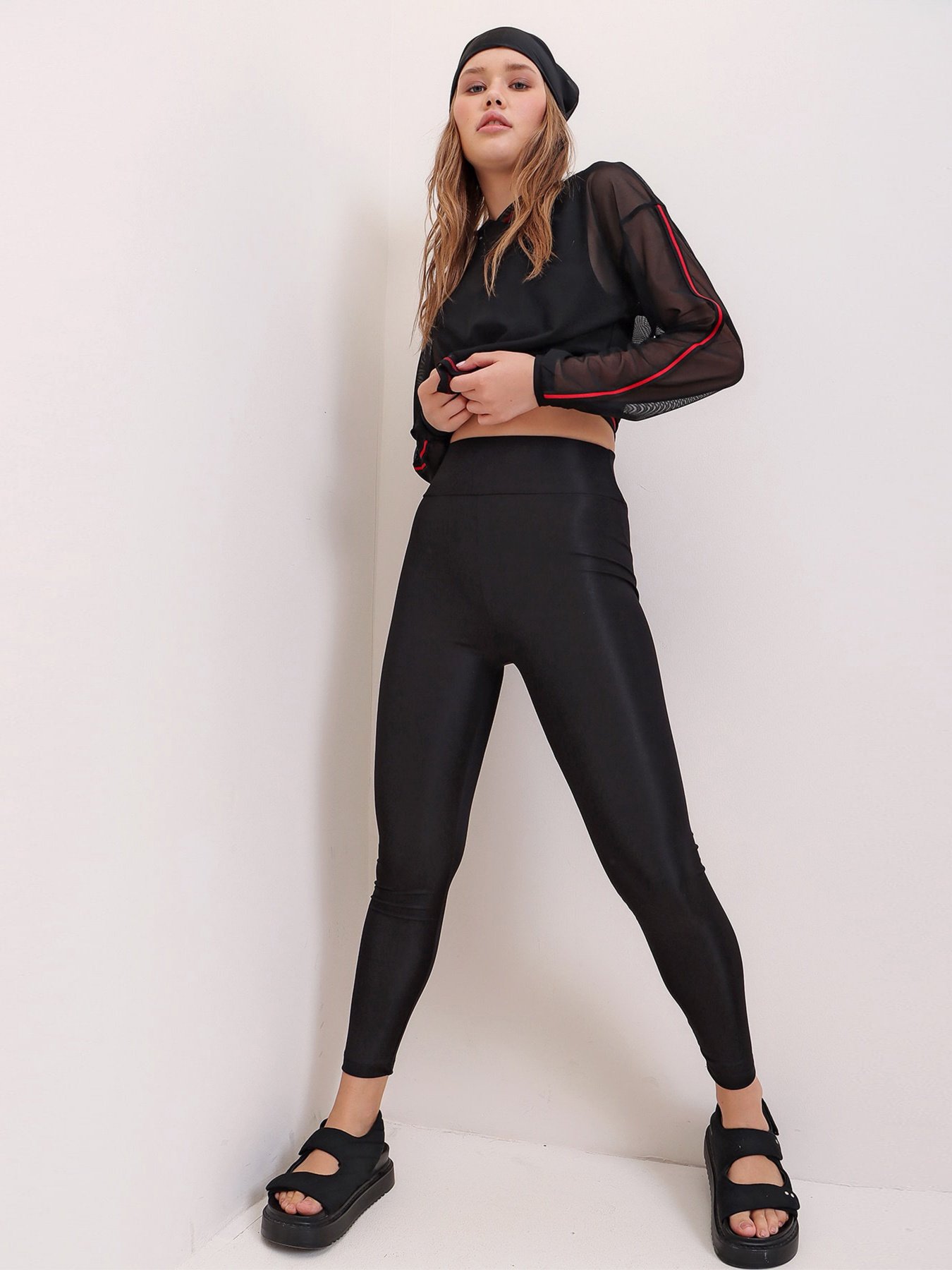 Легінси Trend Alacati Stili модель ALC-X6890SİYAH Фото