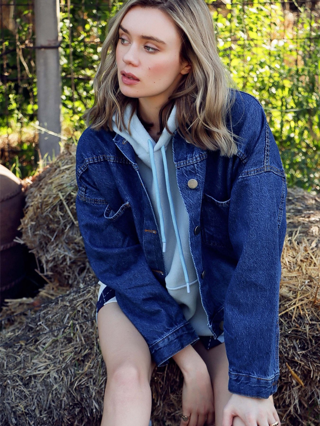 Джинсова куртка Trend Alacati Stili Модель ALC-X7192MAVİ Фото