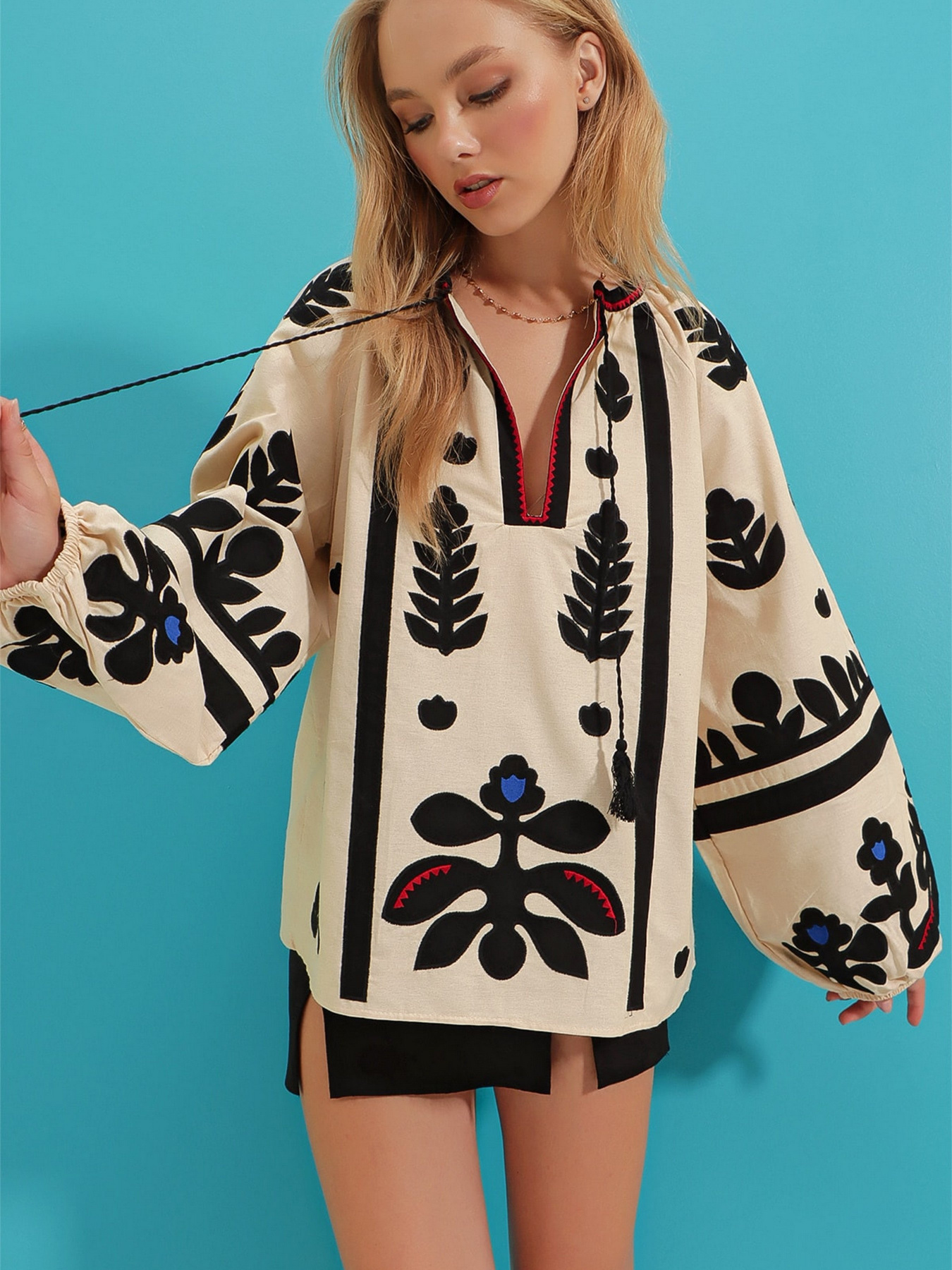 Блуза Trend Alacati Stili модель ALC-X9279BEJ Фото