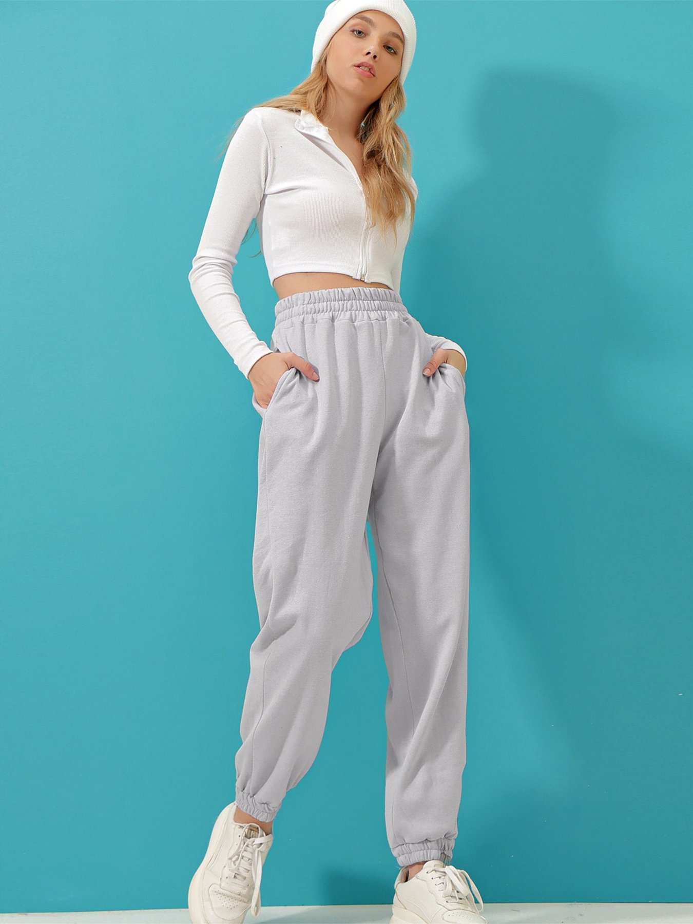 Джоггеры Trend Alacati Stili модель ALC-X9365GRİMELANJ Фото