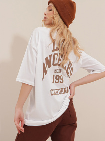 Футболка Trend Alacati Stili модель ALC-X9560BEYAZ Фото