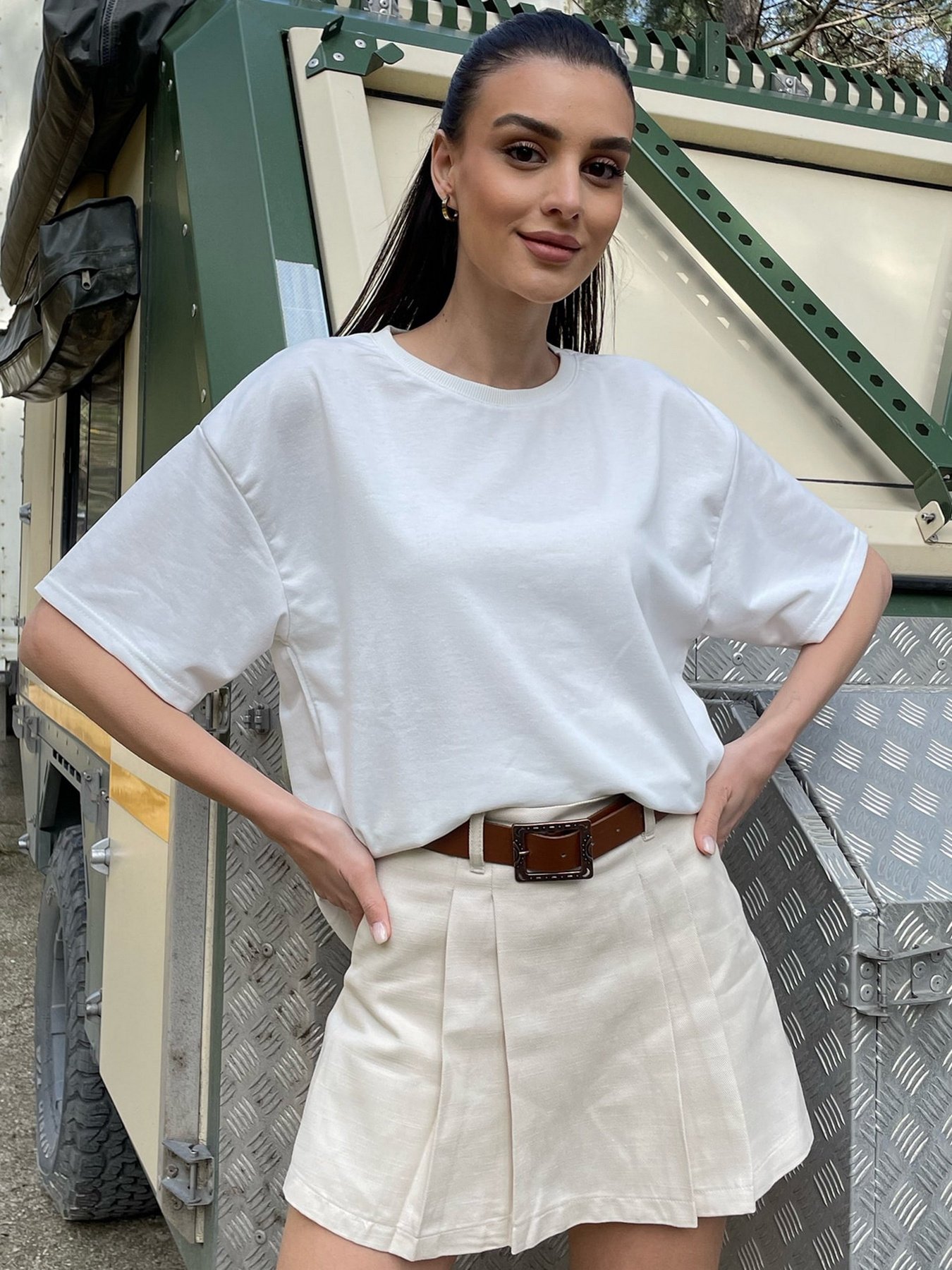 Футболка Trend Alacati Stili модель ALC-X9990BEYAZ Фото