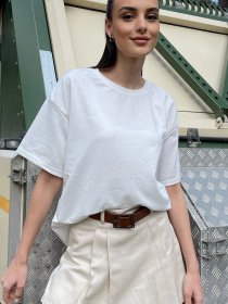 Футболка Trend Alacati Stili модель ALC-X9990BEYAZ Фото