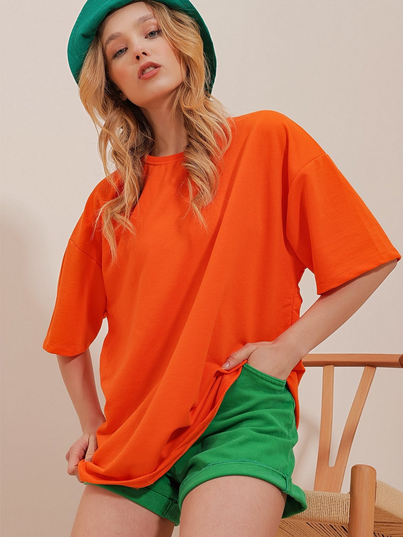 Футболка Trend Alacati Stili модель ALC-X9990TURUNCU Фото