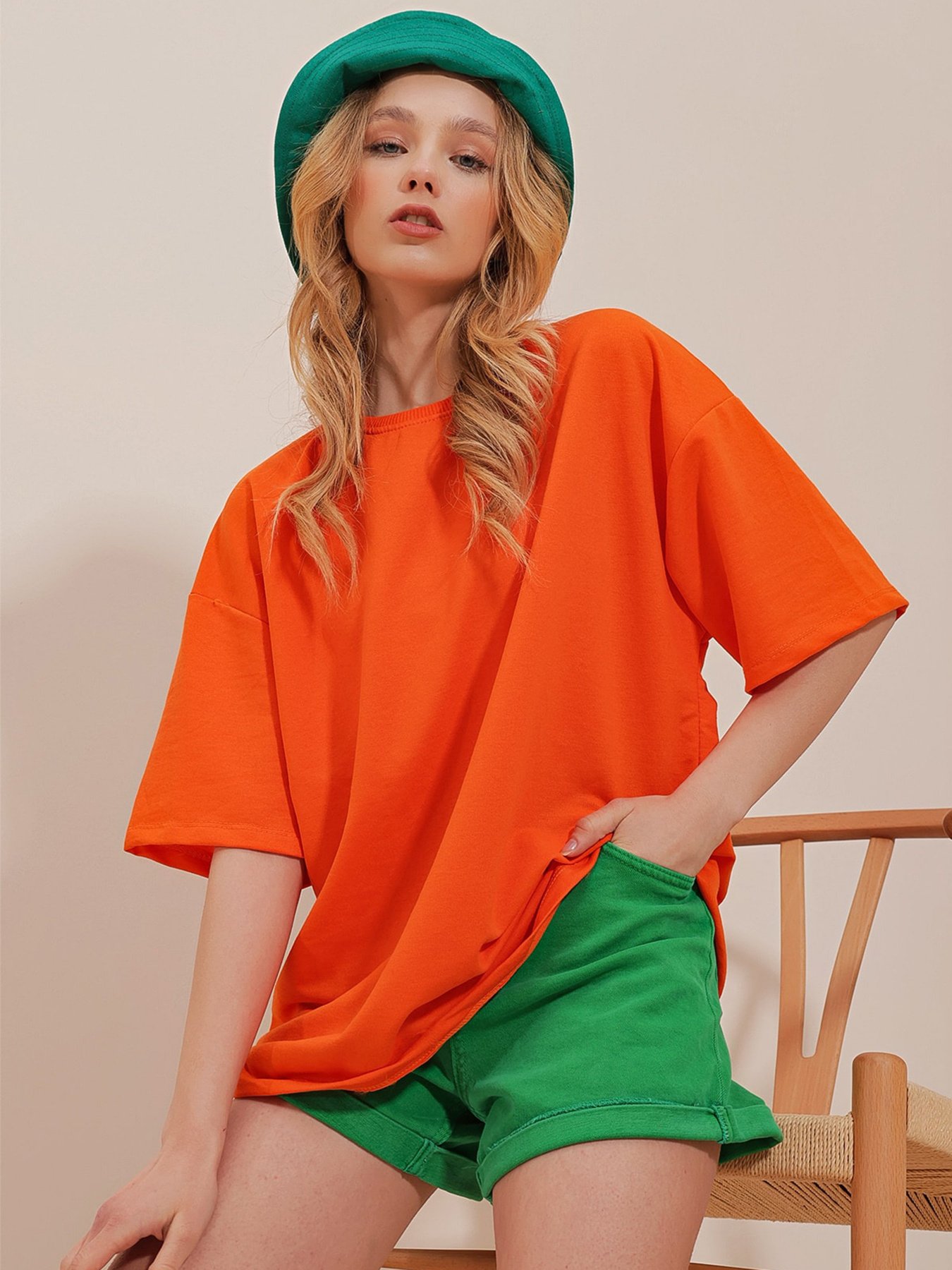 Футболка Trend Alacati Stili модель ALC-X9990TURUNCU Фото