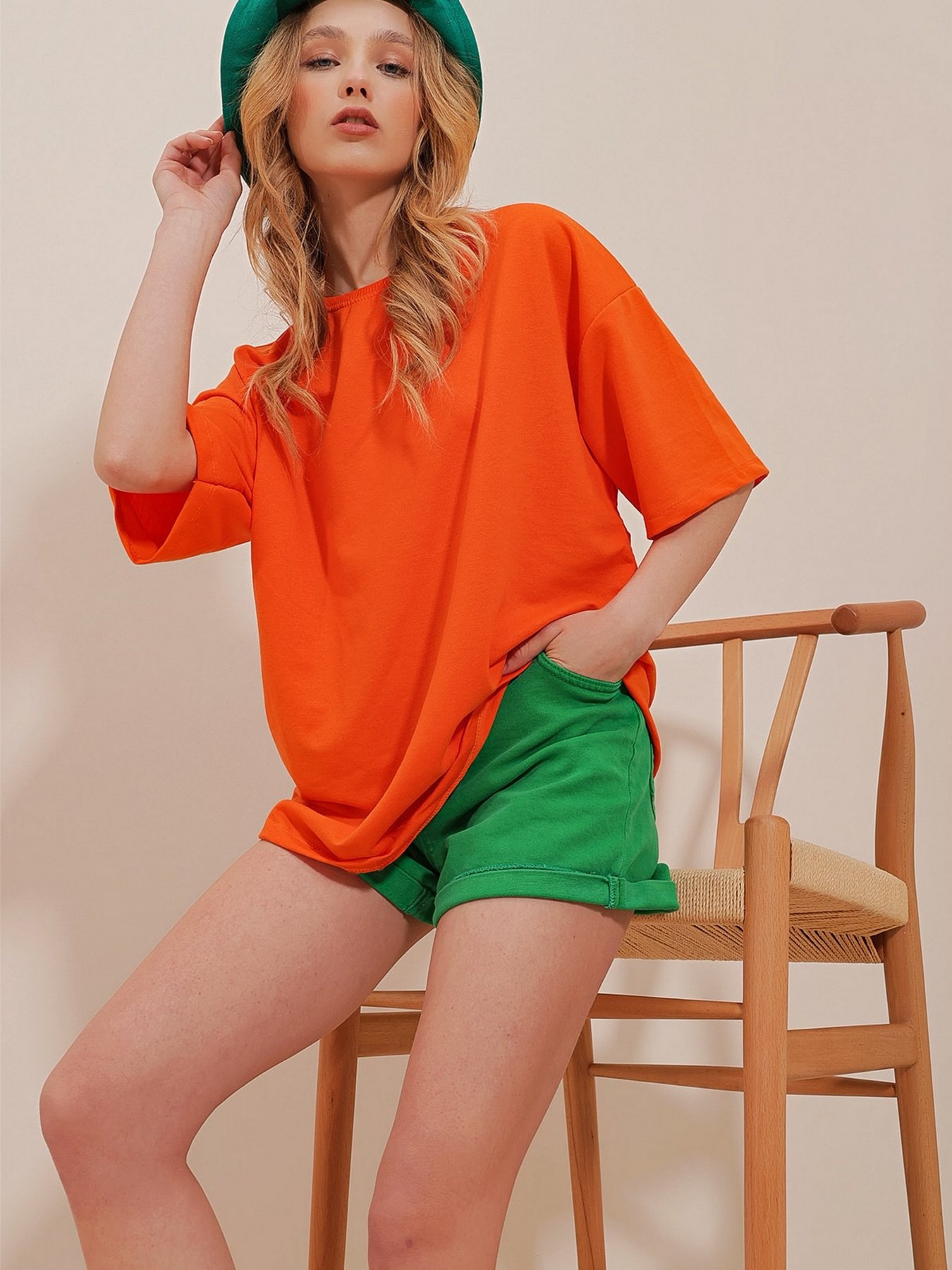 Футболка Trend Alacati Stili модель ALC-X9990TURUNCU Фото