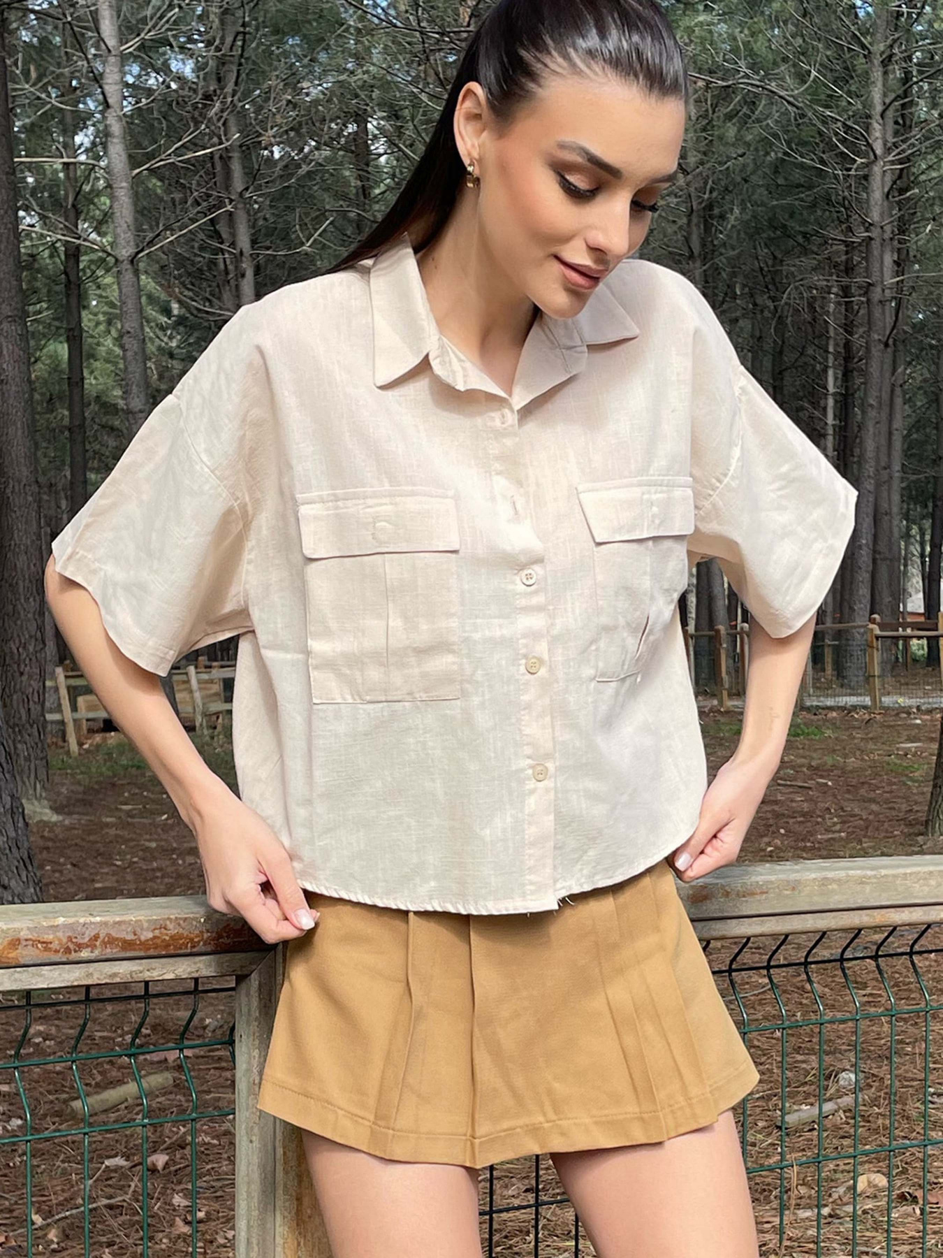 Блуза Trend Alacati Stili модель ALC-X9991KUM BEJİ Фото