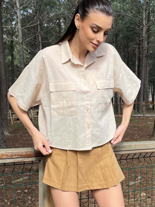 Блуза Trend Alacati Stili Модель ALC-X9991KUM BEJİ Фото