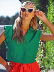 Блуза Trend Alacati Stili модель ALC-767-002/Yesil Фото